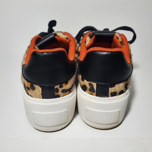 Qupid Leopard Maxmino Platform Sneakers Fits Like 6.5 - Picture 8 of 12